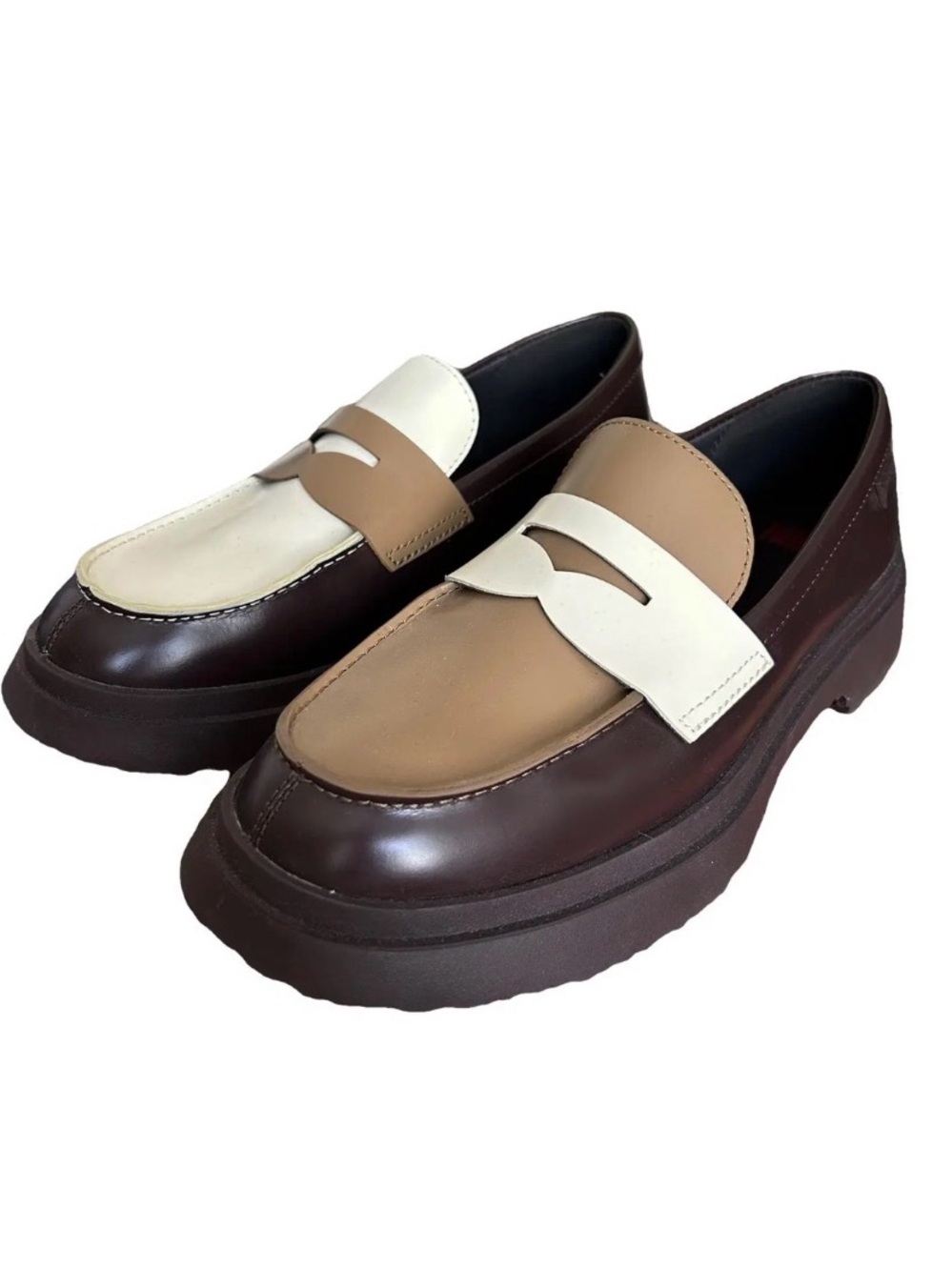 New! Camper Walden Twins Two-Tone Mismatched Leather Loafers | 39 - Picture 11 of 11